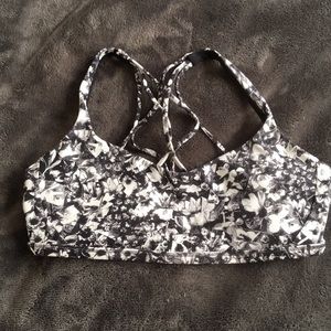 Lululemon Sports Bra (Black + White)